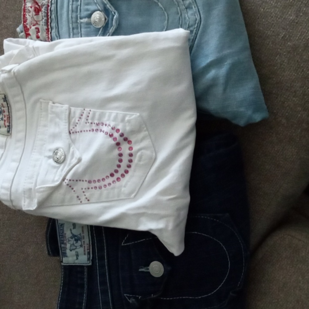3 Pairs of Tru Religion Jeans
